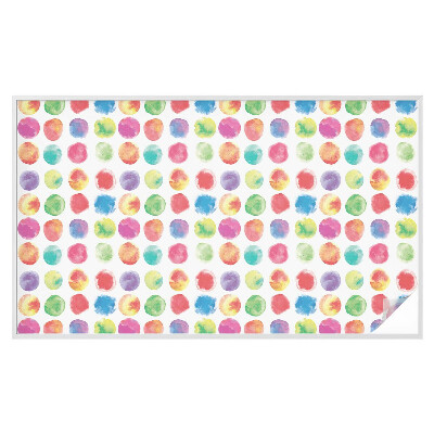 Film adhésif pour vitrage dépoli vitrail Cercles colorés