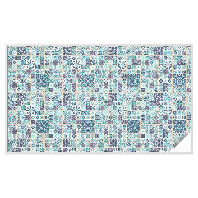 Film solaire fenêtre décoratif aspect vitrail Carreaux floraux