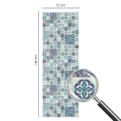 Film solaire fenêtre décoratif aspect vitrail Carreaux floraux