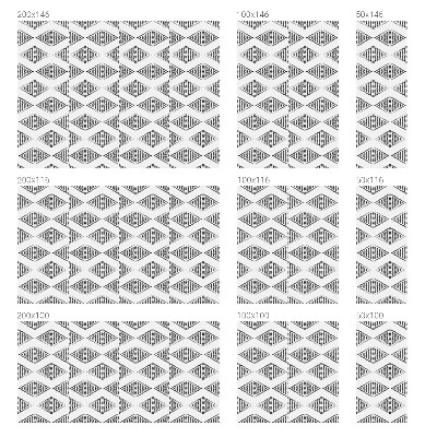Brise-vue pour fenêtre Diamants géométriques