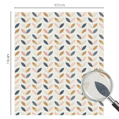 Sticker fenêtre vitrail adhésif Motif de feuilles