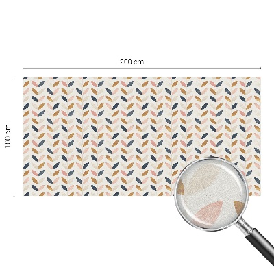 Sticker fenêtre vitrail adhésif Motif de feuilles