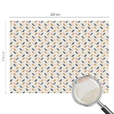 Sticker fenêtre vitrail adhésif Motif de feuilles