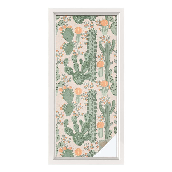 Brise-vue pour fenêtre plantes succulentes vertes