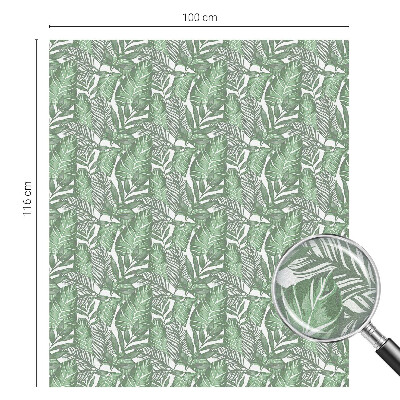 Film solaire fenêtre décoratif aspect vitrail Harmonie verte