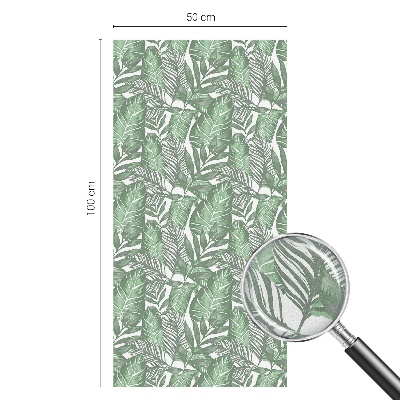 Film solaire fenêtre décoratif aspect vitrail Harmonie verte