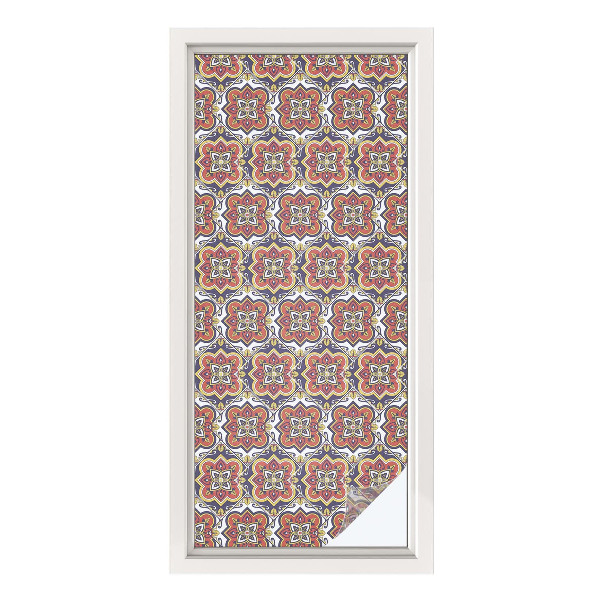 Film occultant pour fenêtre ornement floral