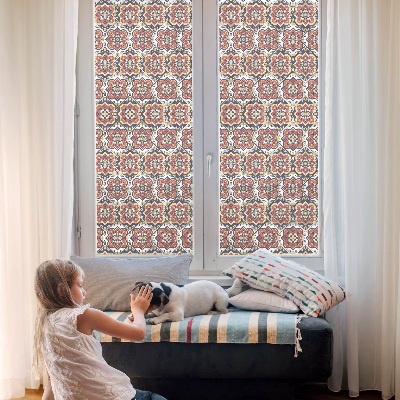 Film occultant pour fenêtre ornement floral