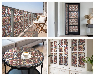 Film occultant pour fenêtre ornement floral