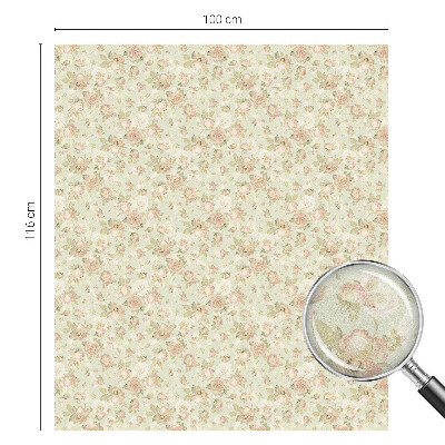 Sticker fenêtre vitrail adhésif élégance florale