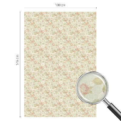 Sticker fenêtre vitrail adhésif élégance florale