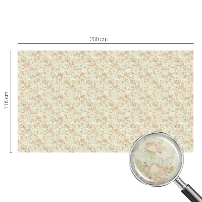 Sticker fenêtre vitrail adhésif élégance florale