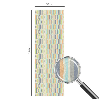Film adhésif pour vitrage dépoli vitrail Motifs ovales