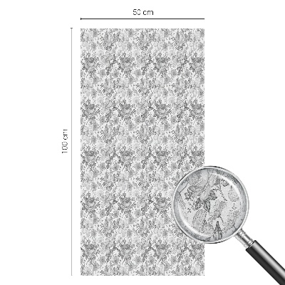 Film adhésif pour vitrage dépoli vitrail élégance florale