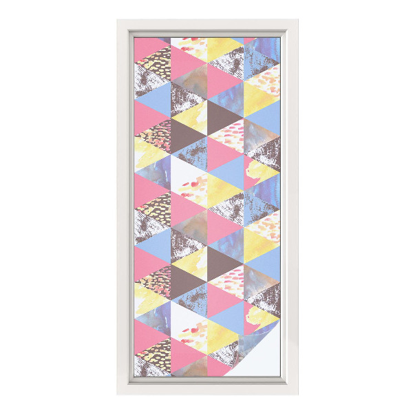 Brise-vue pour fenêtre Triangles colorés