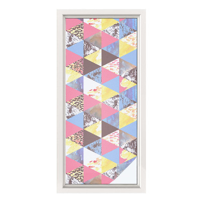 Brise-vue pour fenêtre Triangles colorés