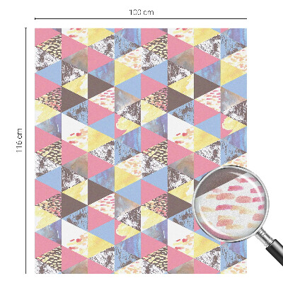 Brise-vue pour fenêtre Triangles colorés