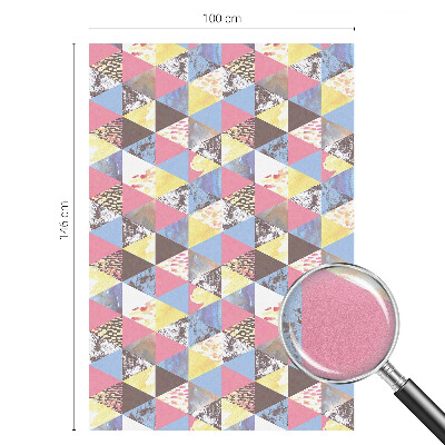 Brise-vue pour fenêtre Triangles colorés