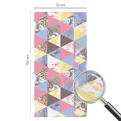 Brise-vue pour fenêtre Triangles colorés