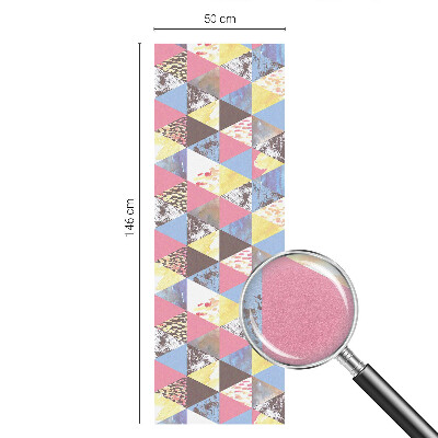 Brise-vue pour fenêtre Triangles colorés