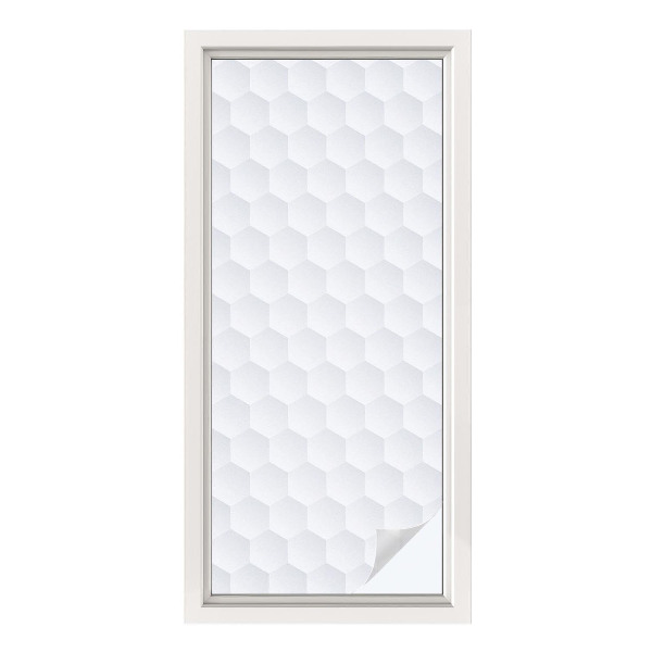 Film adhésif pour vitrage dépoli vitrail Mosaïque blanche