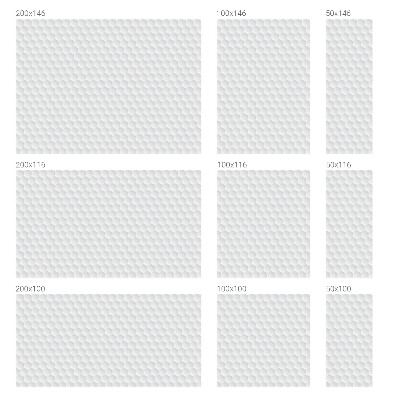 Film adhésif pour vitrage dépoli vitrail Mosaïque blanche