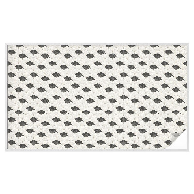 Sticker fenêtre vitrail adhésif Fans contrastés