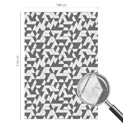 Film adhésif pour vitrage dépoli vitrail Illusions géométriques