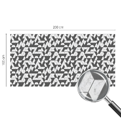 Film adhésif pour vitrage dépoli vitrail Illusions géométriques