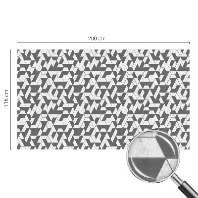 Film adhésif pour vitrage dépoli vitrail Illusions géométriques