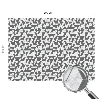 Film adhésif pour vitrage dépoli vitrail Illusions géométriques