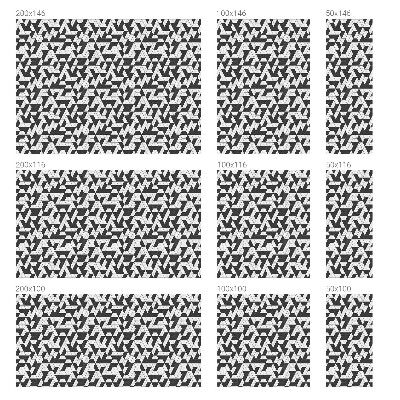 Film adhésif pour vitrage dépoli vitrail Illusions géométriques