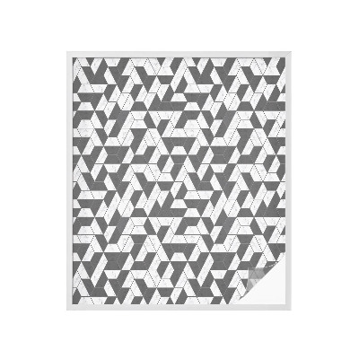 Film adhésif pour vitrage dépoli vitrail Illusions géométriques