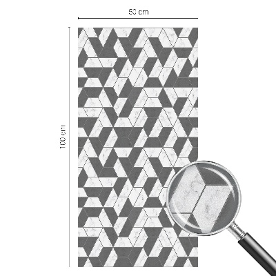 Film adhésif pour vitrage dépoli vitrail Illusions géométriques