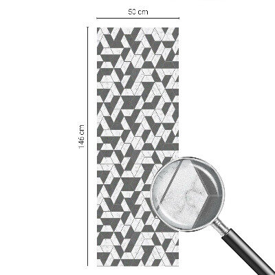 Film adhésif pour vitrage dépoli vitrail Illusions géométriques