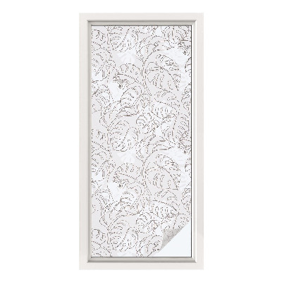 Film solaire fenêtre décoratif aspect vitrail Plante ornementale