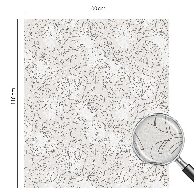 Film solaire fenêtre décoratif aspect vitrail Plante ornementale