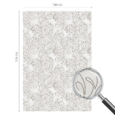 Film solaire fenêtre décoratif aspect vitrail Plante ornementale