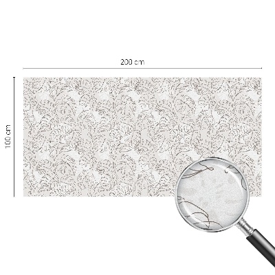 Film solaire fenêtre décoratif aspect vitrail Plante ornementale