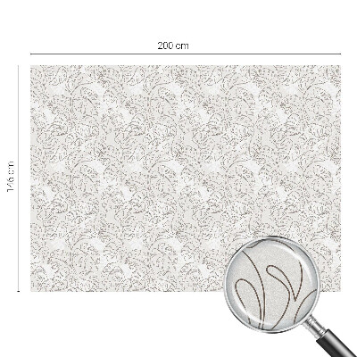 Film solaire fenêtre décoratif aspect vitrail Plante ornementale