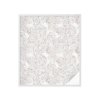 Film solaire fenêtre décoratif aspect vitrail Plante ornementale