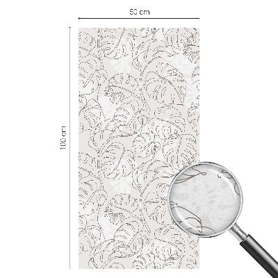 Film solaire fenêtre décoratif aspect vitrail Plante ornementale