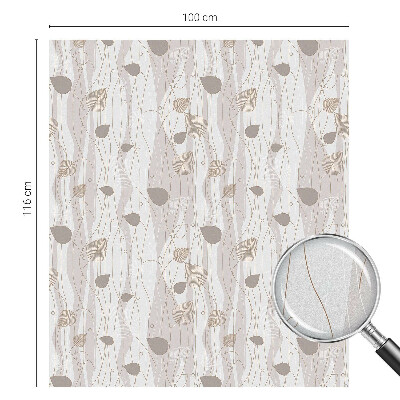 Brise-vue pour fenêtre Feuilles élégantes