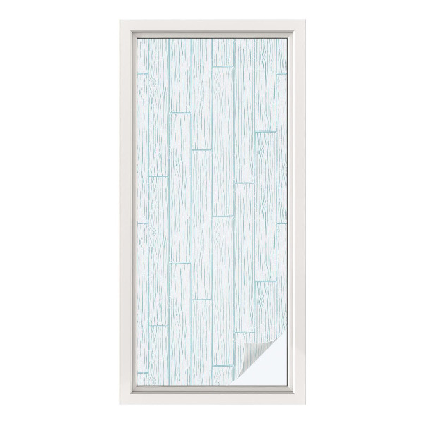 Film adhésif pour vitrage dépoli vitrail Motif en bois