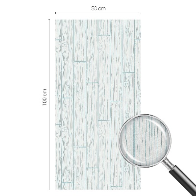 Film adhésif pour vitrage dépoli vitrail Motif en bois