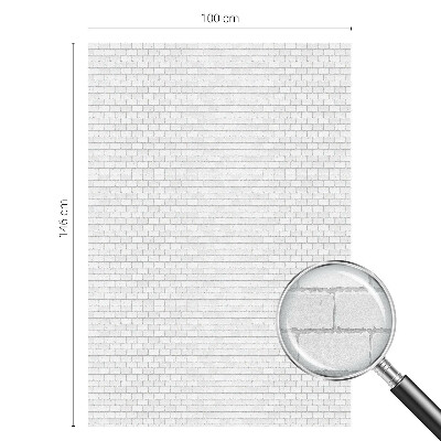 Sticker fenêtre vitrail adhésif texture de brique