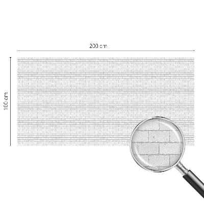 Sticker fenêtre vitrail adhésif texture de brique