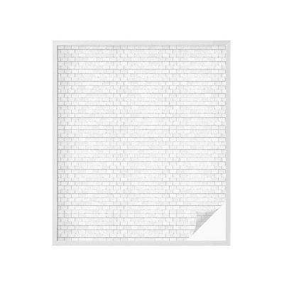 Sticker fenêtre vitrail adhésif texture de brique