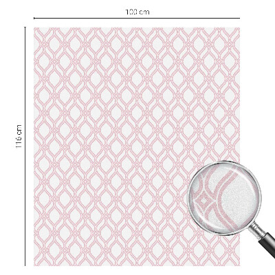 Film solaire fenêtre décoratif aspect vitrail Lignes roses