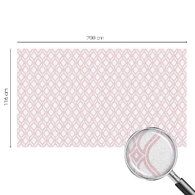 Film solaire fenêtre décoratif aspect vitrail Lignes roses